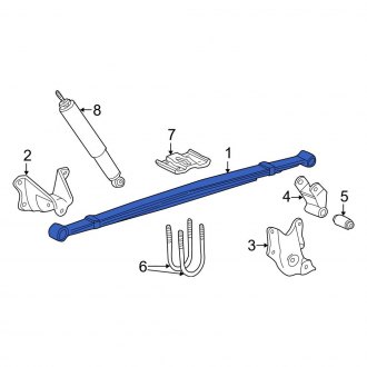 New OEM Rear Leaf Spring Assembly Fits, 1992-1999 Ford E-series - Part # 5C2Z5560PA