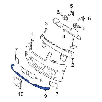 New OEM Front Valance Panel Fits, 2003-2006 Ford Expedition - Part # 2L1Z17626AA