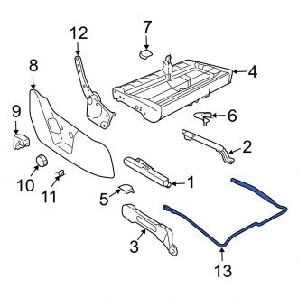 New OEM Right Seat Track Adjust Handle Fits, 2003-2006 Ford Expedition - Part # 2L1Z78603A86AA