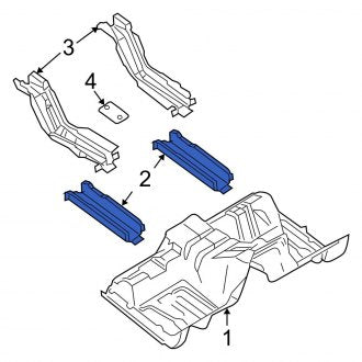 New OEM Front Right Floor Side Rail Fits, 2003-2017 Ford Expedition - Part # 2L1Z7810120AA