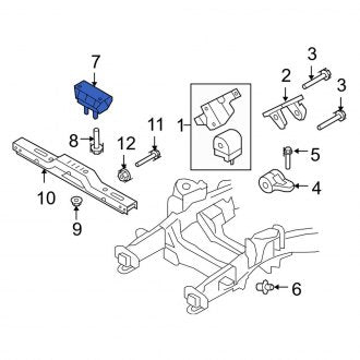 New OEM Automatic Transmission Mount Fits, 2007 Ford Expedition - Part # 7L1Z6068AC
