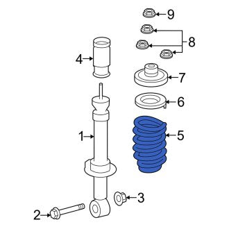New OEM Rear Coil Spring Fits, 2007-2010 Ford Expedition - Part # 9L1Z5560A