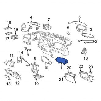 New OEM Upper Instrument Panel Air Bag Fits, 1997 Ford Expedition - Part # F65Z15044A74AAC