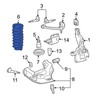 New OEM Front Coil Spring Fits, 2010-2011 Ford Ranger - Part # 9L5Z5310L