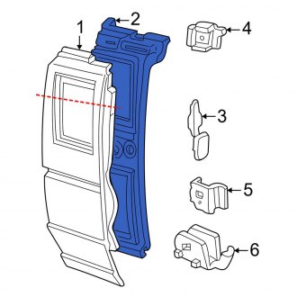 New OEM Right Inner Body B-Pillar Fits, 2003-2011 Ford Ranger - Part # 3L5Z1340476AA