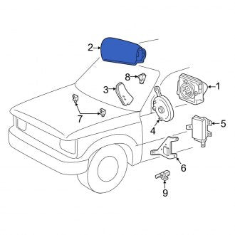 New OEM Upper Instrument Panel Air Bag Fits, 1999-2001 Ford Explorer - Part # 2L5Z10044A74AAC