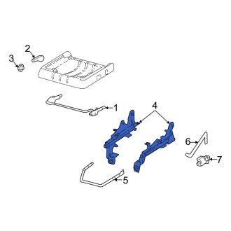 New OEM Left Seat Track Fits, 2005-2011 Ford Ranger - Part # 4L5Z1061705AD