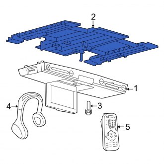New OEM Video Monitor Bracket Fits, 2008-2010 Ford F-250 - Part # 7C3Z78519K22A