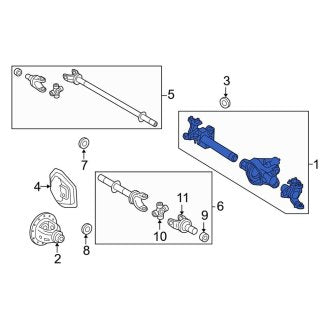 New OEM Rear Differential Housing Fits, 2008-2010 Ford F-250 - Part # 8C3Z4010AB