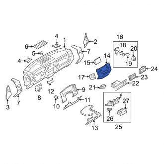New OEM Lower Instrument Panel Trim Panel Fits, 2009-2010 Ford F-250 - Part # AC3Z2504608AB