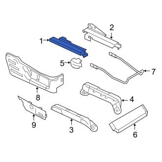 New OEM Left Inner Seat Track Fits, 2008-2010 Ford F-250 - Part # 8C3Z2561704A