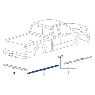 New OEM Front Right Body Decal Kit Fits, 2008-2010 Ford F-250 - Part # 8C3Z2520000BA