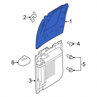 New OEM Rear Right Door Window Molding Fits, 2011-2016 Ford F-250 - Part # BC3Z2825508AB