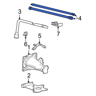 New OEM Floor Jack Handle Fits, 1999 Ford F-250 - Part # F81Z17032AA