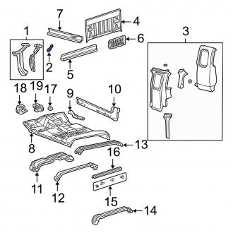 New OEM Left Body A-Pillar Bracket Fits, 2000-2005 Ford Excursion - Part # F81Z2502525AA