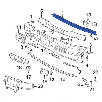 New OEM Front Bumper Cover Reinforcement Fits, 2002-2005 Ford Explorer - Part # 1L2Z17859AB