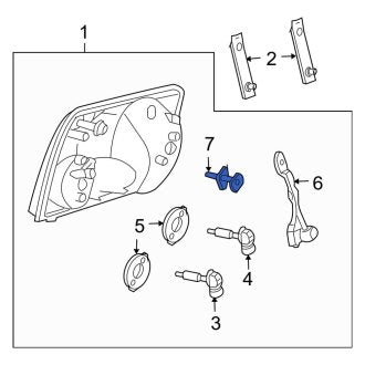 New OEM Headlight Adjusting Screw Fits, 2002-2005 Ford Explorer - Part # 1L2Z13032BA