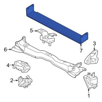 New OEM Powertrain Skid Plate Fits, 2002-2005 Ford Explorer - Part # 1L2Z7E063BA