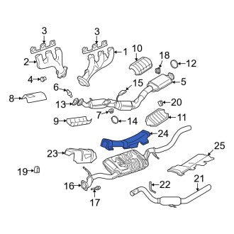 New OEM Exhaust Heat Shield Fits, 2006-2010 Ford Explorer - Part # 6L2Z5290AA