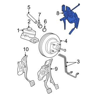 New OEM Brake Pedal Assembly Fits, 2006-2010 Ford Explorer - Part # 8L2Z2C434E
