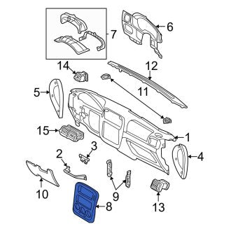 New OEM Instrument Panel Trim Panel Fits, 2002-2005 Ford Explorer - Part # 3L2Z7804302JAA
