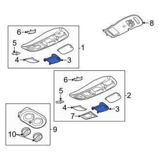 New OEM Front Upper Console Compartment Fits, 2002-2005 Ford Explorer - Part # 1L2Z7811586CAA