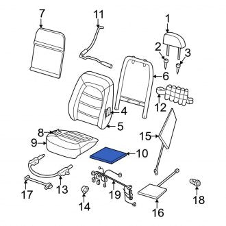 New OEM Front Seat Track Support Fits, 2002-2005 Ford Explorer - Part # 1L2Z7863100AA