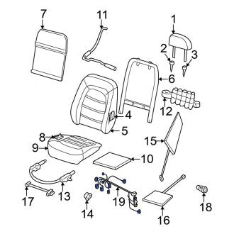 New OEM Power Seat Wiring Harness Fits, 2004-2005 Ford Explorer - Part # 4L2Z14C719CA