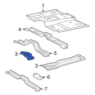 New OEM Left Floor Extension Fits, 2004-2010 Ford Explorer - Part # 4L2Z7810685AA
