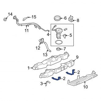 New OEM Front Fuel Tank Strap Fits, 2006-2010 Ford Explorer - Part # 6L2Z9054A