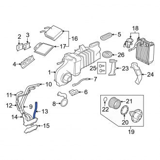 New OEM A/C Evaporator Drain Fits, 2002-2010 Ford Explorer - Part # 3F2Z19K592AA