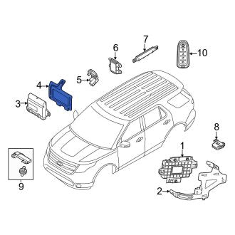 New OEM Anti-Theft Control Module Bracket Fits, 2011-2015 Ford Explorer - Part # BB5Z19A435A