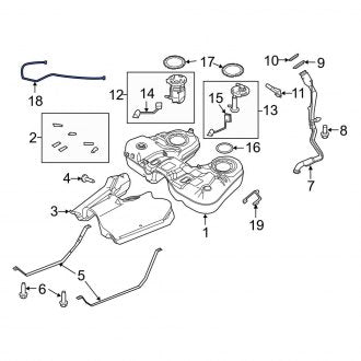 New OEM Fuel Line Fits, 2011-2012 Ford Explorer - Part # 8A4Z9324B