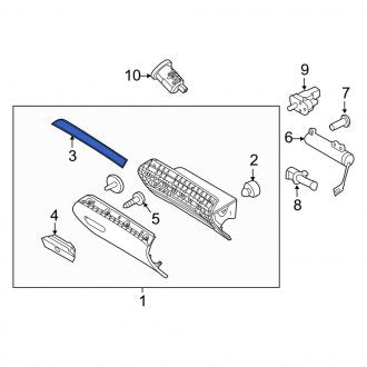 New OEM Instrument Panel Molding Fits, 2016-2019 Ford Explorer - Part # FB5Z7804339AA