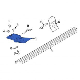 New OEM Front Left Running Board Mounting Bracket Fits, 2016-2019 Ford Explorer - Part # HB5Z16A507A