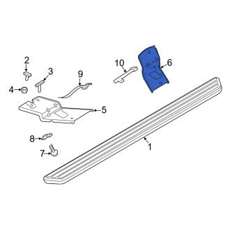 New OEM Rear Left Running Board Mounting Bracket Fits, 2016-2019 Ford Explorer - Part # HB5Z16A507B