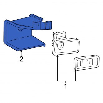 OEM (Ford) - Left Fog Light Bracket Fits, 1995 1997 Ford Explorer # - Part # F57Z15267AB