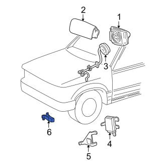 New OEM Front Left Air Bag Impact Sensor Fits, 1999-2001 Ford Explorer - Part # XL2Z14B004AA