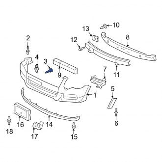 New OEM Rear Bumper Cover Screw Fits, 2008-2010 Ford Sport Trac - Part # W711414S900