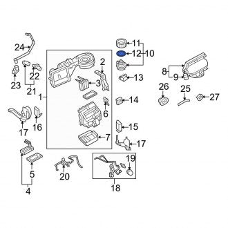 New OEM Front HVAC Blower Motor Gasket Fits, 2002-2010 Ford Explorer - Part # 1L2Z18N260AA