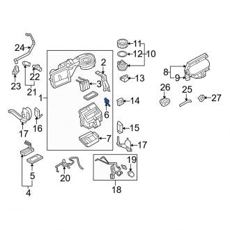 New OEM Front HVAC Air Inlet Door Actuator Fits, 2006-2010 Ford Explorer - Part # 6L2Z18A318AA