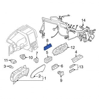 New OEM Seat Heater Switch Fits, 2007-2010 Ford Sport Trac - Part # 6L2Z13D730CAA