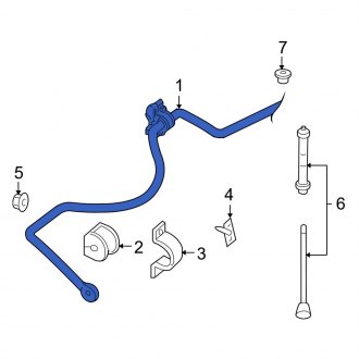New OEM Rear Suspension Stabilizer Bar Fits, 2007 Ford Sport Trac - Part # 7A2Z5A772A