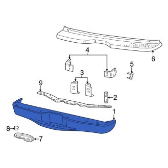 New OEM Rear Bumper Face Bar Fits, 1998-2003 Ford Explorer - Part # YL2Z17906BAA