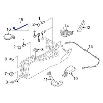 New OEM Left Courtesy Light Fits, 2015-2019 Lincoln MKC - Part # EJ7Z14A318D