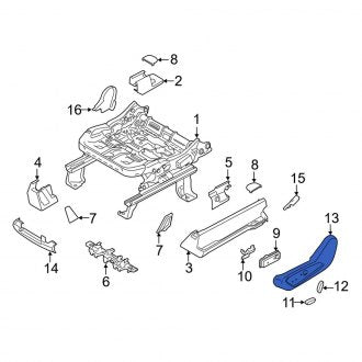 New OEM Front Right Inner Seat Trim Panel Fits, 2015-2018 Lincoln MKC - Part # EJ7Z5462186CD