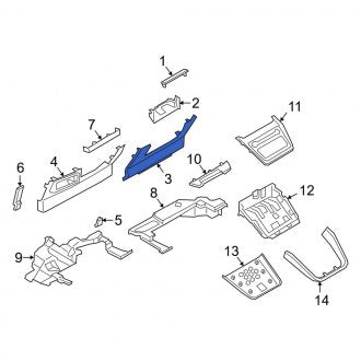 New OEM Right Lower Instrument Panel Cover Fits, 2020-2022 Lincoln Corsair - Part # LJ7Z7804608AF