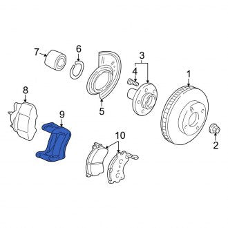 New OEM Front Disc Brake Caliper Bracket Fits, 2001-2007 Ford Escape - Part # YL8Z2B292AA