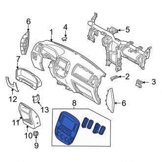 New OEM Instrument Panel Trim Panel Fits, 2005-2007 Ford Escape - Part # 5L8Z7804302AAK