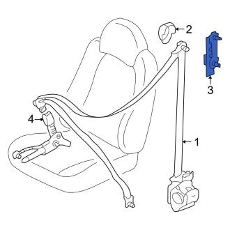 New OEM Front Seat Belt Height Adjuster Fits, 2003-2004 Ford Escape - Part # 3L8Z78602B82AAB